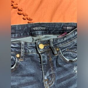 Vigoss High Rise Blue Jeans with Classic Indigo Wash